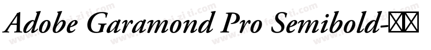 Adobe Garamond Pro Semibold字体转换